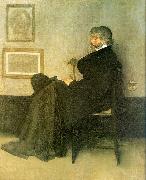 James Abbott McNeil Whistler Portrait of Thomas Carlyle Sweden oil painting reproduction